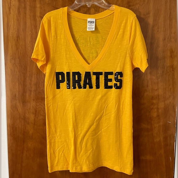 PINK Pittsburgh Pirates V-Neck - Picture 1 of 3